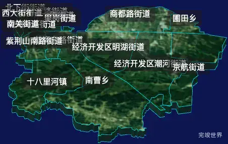 threejs郑州市管城回族区geoJson地图3d地图自定义贴图加CSS2D标签